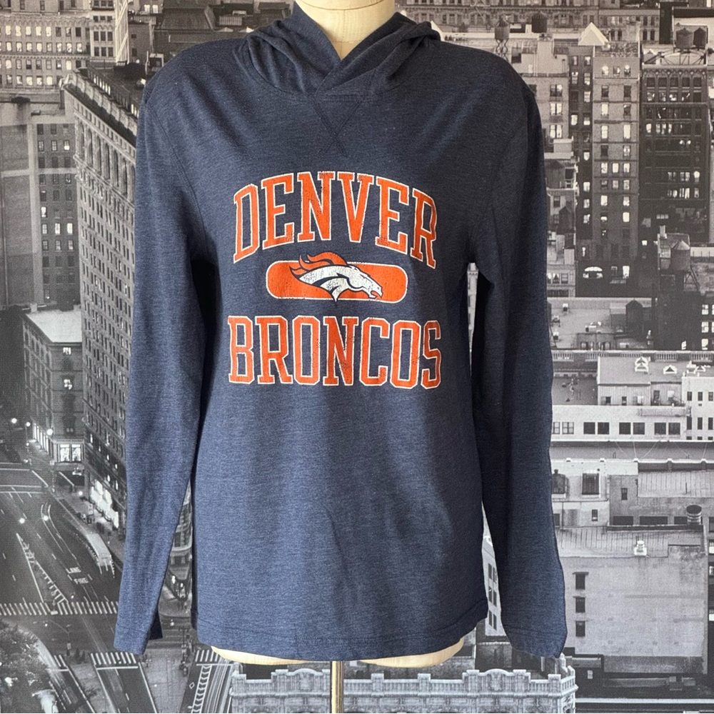 NFL Team Apparel Denver Broncos blue hoodie